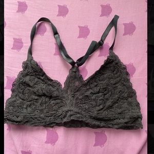 grey bralette